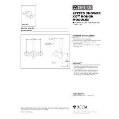 DELTA FAUCET R1827-XO, Chrome