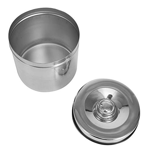 Stainless Steel Medical Jar, Dental Supplies Dressing Container 12Cm Ashtray For Sundry Jars Professional Ointment Storage Jar