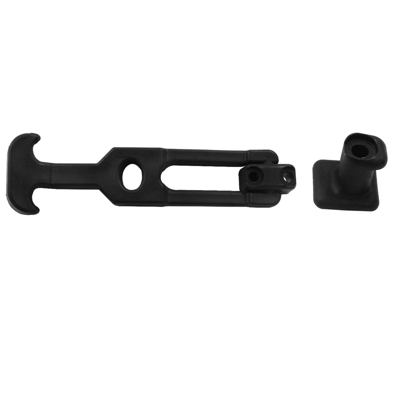 2 PCS 6.3" Rubber Flexible Draw Latch T-Handle Hasp Hood Catch Cooler Latches Replacement Tool Box, Vehicle Engine Hood, Golf Cart, Engineering Machine Hood, Farm Machinery 6.3"