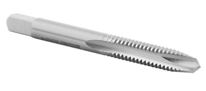 Accusize Spiral Point Tap 1/4-20NC H3 HSS 2-Flute, 10 Pc Set | ANSI Ground Plug Tap, Right-Hand Cut, Bright Finish, 2-1/2 in OAL, 1 in Thread Length, SPT-1/4-20x10