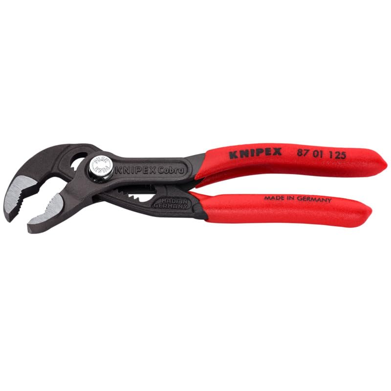 KNIPEX Tools Cobra Water Pump Pliers, 5 inch, red 5-Inch