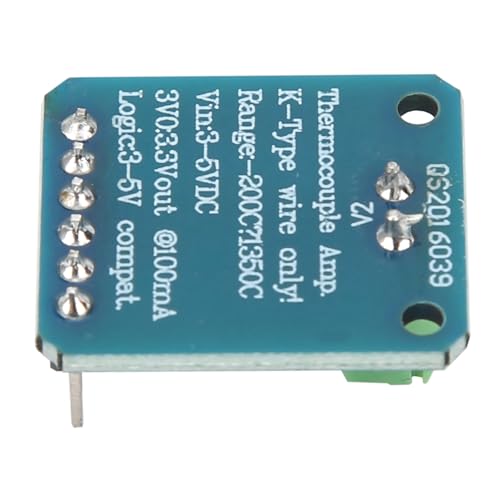 Garosa K Type Thermocouple Module, Digital SPI Temperature Sensor with 14 Bit Resolution 3 to 5V DC Input 200℃ to 1350℃ Range for MKS SBASE Plastic 20.3mm 5PCS