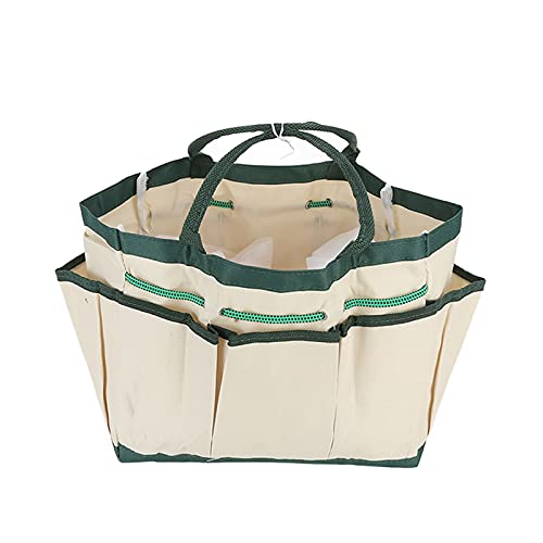 Fdit Garden Tote Bag, Single?Layer Garden Tote Bag Gardening Pruning Tool Storage Oxford Cloth Bag Heavy Duty Tool Storage