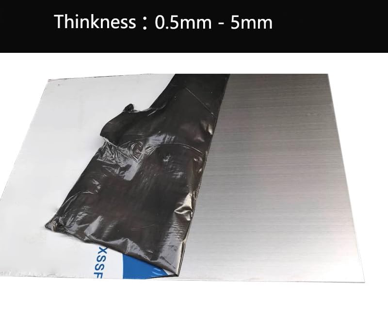 304 Stainless Steel Sheets, 304 Stainless Plates 1pcs/Package 0.2" x 6" x 6", Thickness 0.2"/5mm, W*L=6" x 6"/150x150mm. Width*Length=6inch/150mm * 6inch/150mm Thickness:0.2inch/5mm