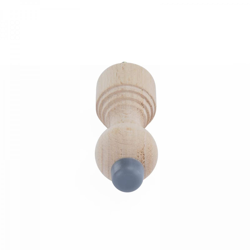 Renovators Supply Manufacturing Door Stoppers 3 3/16 in. Wall Mount Victorian Unfinished Maple Wood Door Bumper Stops Pack of 3 3 3/16 in.