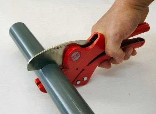 MCC Tools - Ratcheting PVC CPVC Pipe Cutter - 3/4" (up to 1'') Quick Release - High Quality (Plumbing, Irrigation & Automotive)
