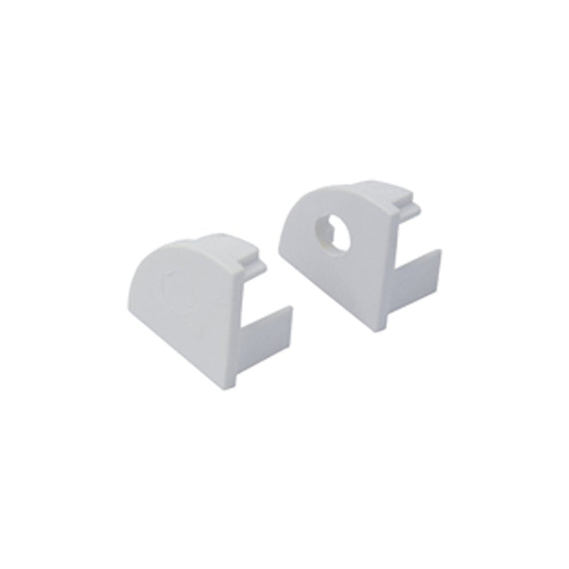 15-Pack End Caps and Mounting Clips for Hunhun V Shape LED Aluminum Channel System (V channel type)