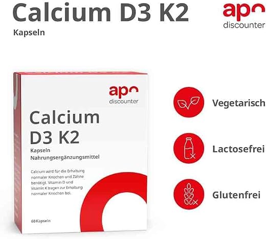 Calcium D3 K2 capsules 60 pieces - NewNest Australia