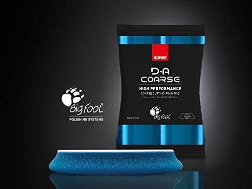 RUPES D-A Coarse High Performance Coarse Cutting Foam Pad 2-Pack (7" Face, 6" Backing)