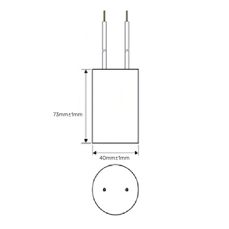 60UF MFD CBB60 Motor Run Capacitor 250VAC Volts Round Cylinder 2 Wires, Metallized Polypropylene Film Capacitor for Motor Run, Air Conditioners, Washing Machines and Water Pumps 60uF
