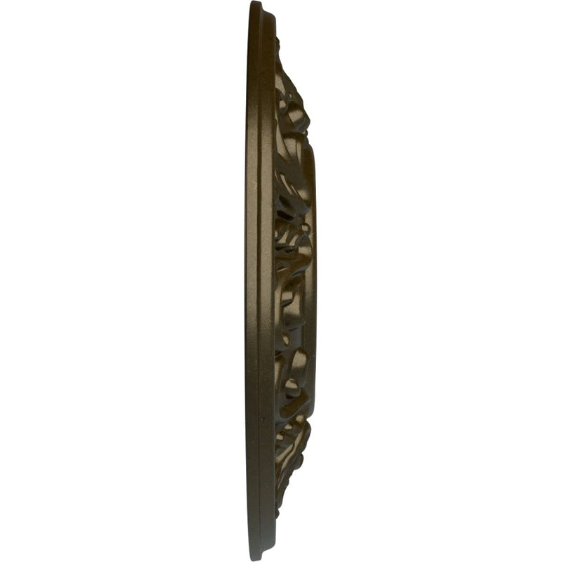 Ekena Millwork CM18VLGGS Valletta Ceiling Medallion, 18" OD x 3 1/2 ID x 1" P, Green Gold Hand-Painted Green Gold