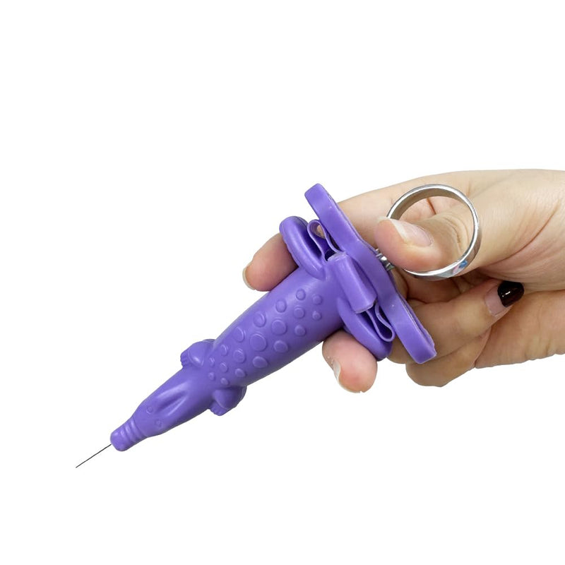 Dental Syringe Handle Protect Sleeve, YOUYA DENTAL 4PCS Silicone Needle Cover Case Injector Tool Cover Surgical Rubber Needle Instrument Protective Cover Case Reusable Clinic Tool Cover Case Gifts Crocodile - Combo 1