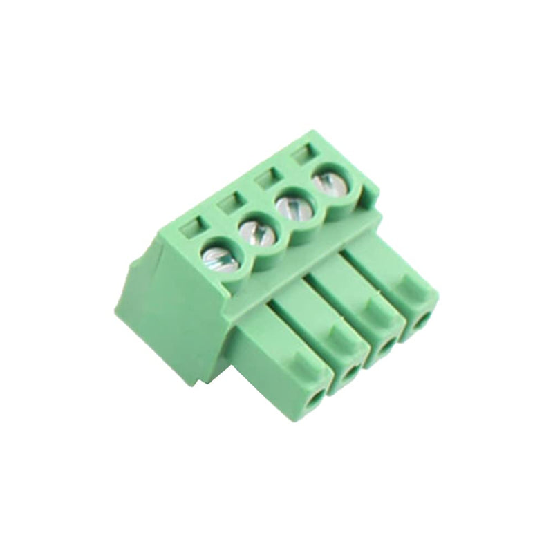 20PCS 4 Pin 3.5mm Pitch PCB Green Pluggable Terminal Block Connector with Separate Screw Hole (20Pcs 4P 3.5MM) 20PCS 4 Pin 3.5mm