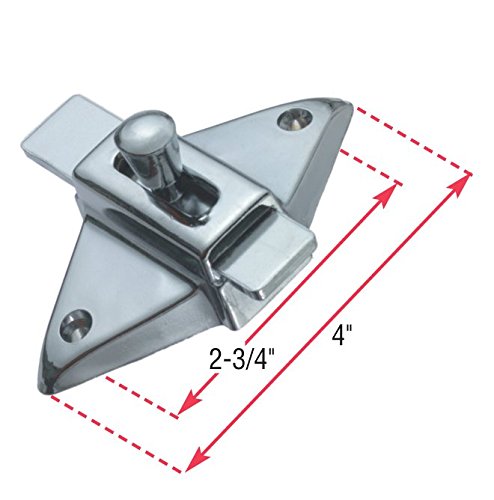 Harris Hardware TP2100 Toilet Partition Die Cast Zamac Complete Outswing Door Hardware Set, 1 in. Door 1-1/4 in. Pilaster 1 in. Outswing Chrome
