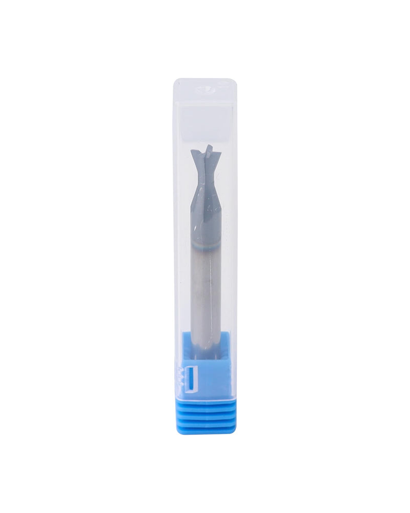 1/4" Carbide Square Nose End Mills, 4 Flute Solid End Mill Bits, Dovetail Cutter, AlTiN Coated Milling Cutters for DIYers and Professionals, 74 Degree 1/4in