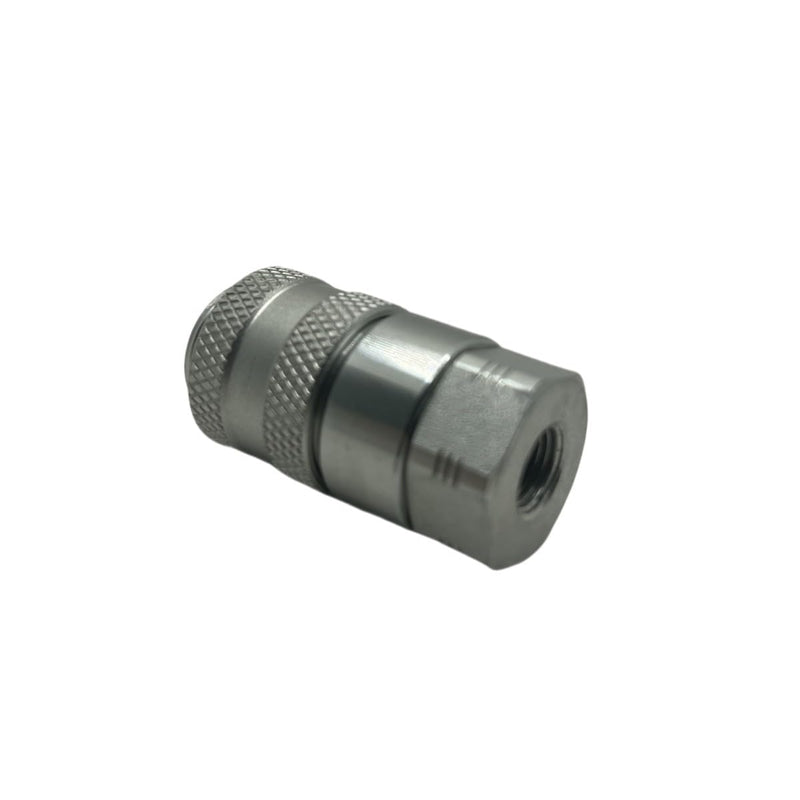 PD222 Series PD Steel Test Port and Diagnostic Equipment Quick Coupler with Female Pipe Thread, 1/8" Body Size, 1/8"-27 NPTF Thread Size, 1.8" Length LX-PD222 Coupler