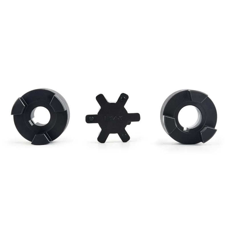 5/8" to 3/4" L075 Flexible 3-Piece L-Jaw Coupling Coupler Set & Rubber Spider for Log Wood Splitter Hybrid Equipment