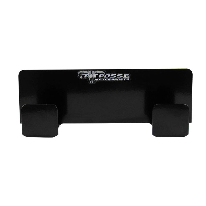 Pit Posse 546BK Duct Tape Holder Double Bracket Universal - Made in USA - for Garage Enclosed Trailer Shop Storage Organizer Motorcycle Automotive Race Aluminum Accessories -Holds 2 Rolls (Black)