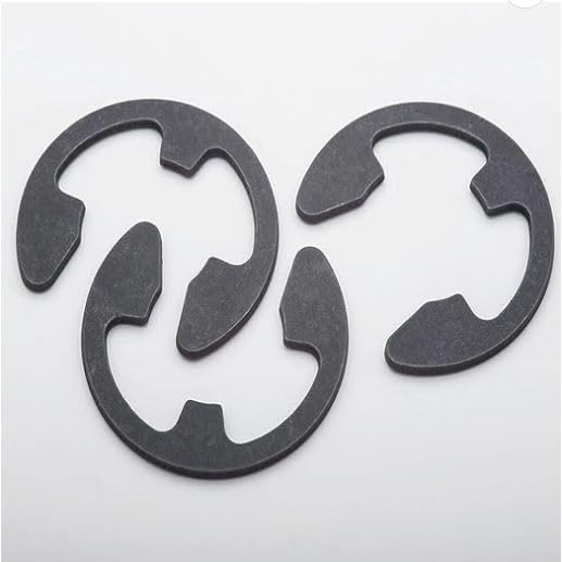 Durable Spring Steel E-Clips with Black Oxide Finish (5, 7/8") 7/8" 5
