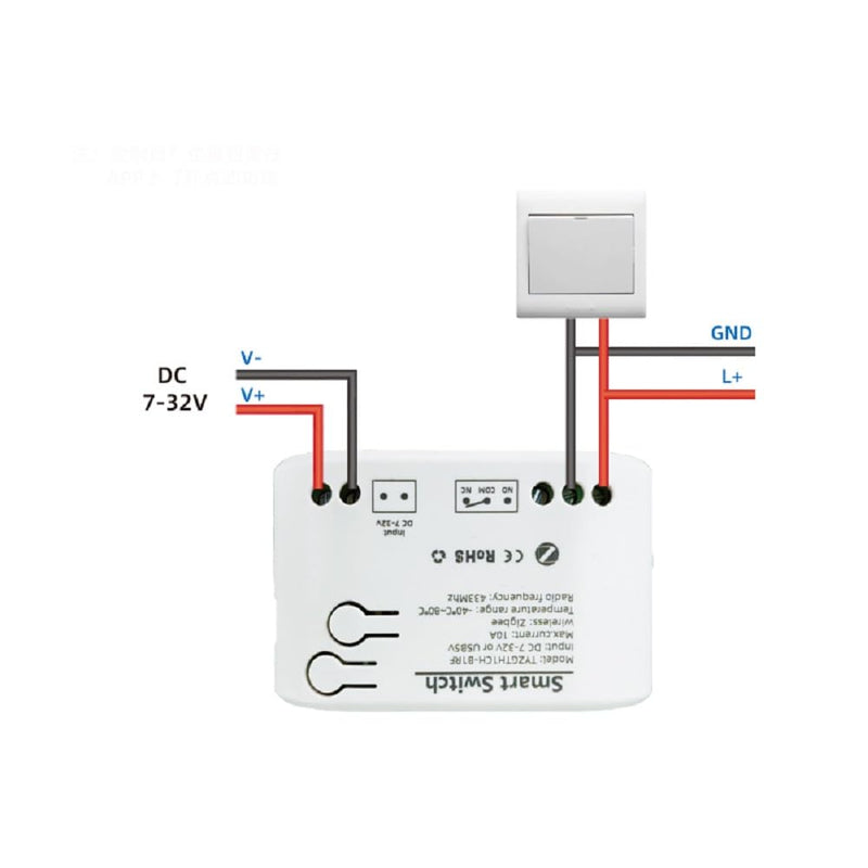Zigbee Temperature & Humidity Controller, Extendable Probe Sensor, Tuya App Remote, 10A Relay Switch (T&H, 12, Volts) T&H 12 Volts
