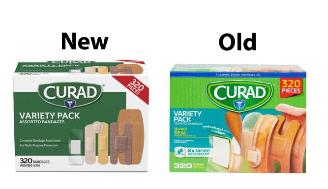 Curad Bulk Variety Pack Assorted Bandages, Flex-Fabric, Waterproof, Plastic, Knuckle, Heavy Duty Bandages (320 Count) 320 Count (Pack of 1)