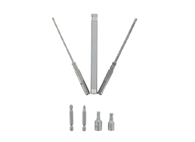 Diablo Rebar Demon Concrete Anchor Drive Installation Set - 9 Pieces | Ideal for Corded and Cordless SDS-Plus Rotary Hammers - With Magnetic Drive Sleeve - DMAPL9910-S9