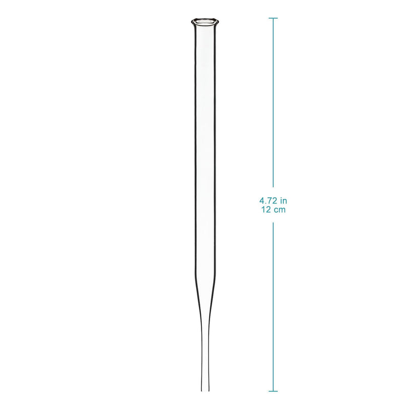 StonyLab Glass Dropper Pipettes, Thick Borosilicate Glass Dropping Pipettes 1ml Non-Graduated Liquid Transfer Pipettes for Laboratory Chemistry, Set of 100