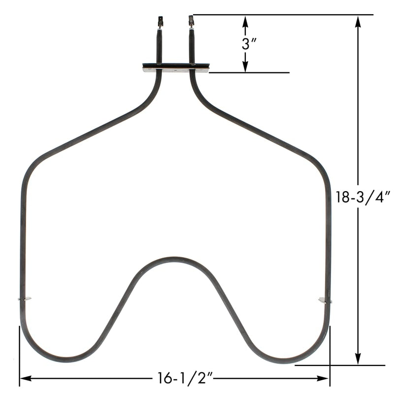 Oven Bake Element for Whirlpool Stove Part B790 Replaces 308180 CH4836 Y0410020 TS790 Budora