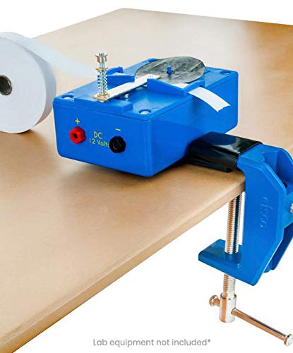 EISCO Heavy Duty Multi-Purpose Table Clamp - Vinyl Coated Grip and Swivel Pad - Built-In Rod & Pulley Holder - Fits Surfaces up to 2.55" Thick - Die-Cast Metal