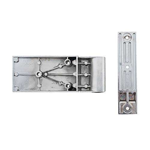 Kason 1256-000004 Hinge, Textured Brush Chrome