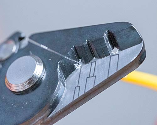 Jonard Tools JIC-375 Three Hole Fiber Optic Stripper with TPR Handle, 6" Length, Оne Расk 3 Hole: 250 μm, 600-900 μm, 1.6-3.0 mm