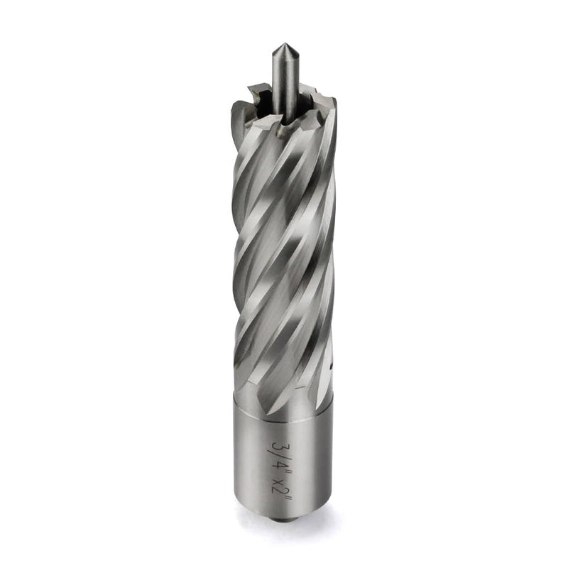Annular Cutter 3/4 Inch Weldon Shank 3/4 Cutting Diameter 2 Cutting Depth Slugger Bits HSS Kit for Magnetic Drill Press
