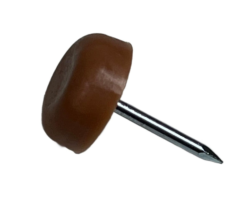 Nail On Furniture Glides/Flat Head/Chair Foot Glides in Brown Pack of 20/ Choose Your Size! (1”,3/4”,1/2”,5/8”,7/8”) by E.H.C (5/8" Diameter) 5/8" diameter