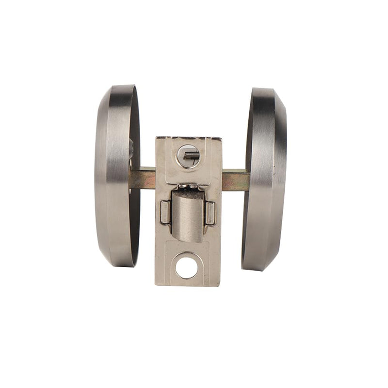 Dixiao 304 Stainless Steel Round Hidden Recessed Cup Door Lock, Doorknobs, Flush Door Locker, Flat Door Knob, Flat Passage Door Lock, 1 Set