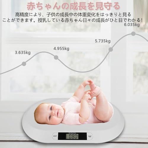 Digital Baby Scale, Baby Scale, Infant Scale, Baby Scale, Baby Weight Scale, Tare Function, Unit Conversion, Baby Scale, For Newborns, Baby Shower, Electronic Health Scale, Maximum Load 44.1 lbs (20 - NewNest Australia