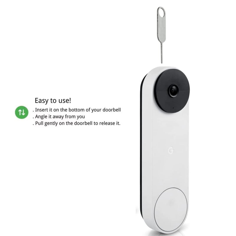 Nest Video Doorbell Security Pin Key,Release Removal Tool,Dismantle Doorbell Battery and Mount Replacement,Compatible with Nest Doorbell Camera,EUFY Chime and Alro Vedio Doorbell,2 Pack