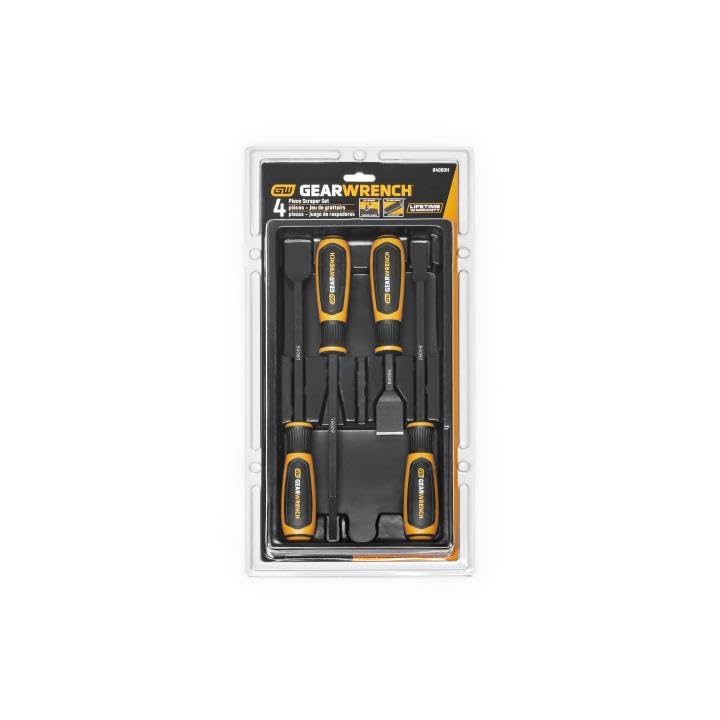 GEARWRENCH 4 Pc. Dual Material Wide Scraper Set - 84080H