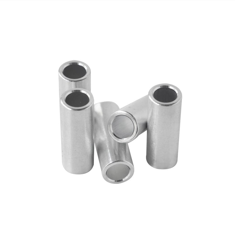 Aluminum Spacer 3/8" OD x 1/4" ID, Round Spacer, Unthreaded Standoff, Bushing, Plain Finish, Fits Screws Bolts 1/4" or M6 by Metal Spacers Online (1" Length, 10 Pack) 1" Length