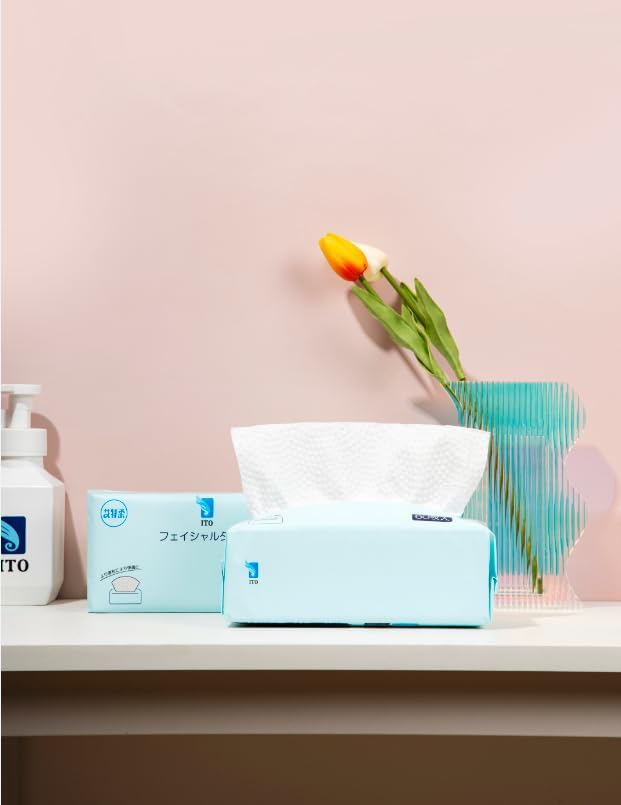 ITO Facial Towels, 3 Sets of 60 Sheets, For Tackling Sensitive Skin and Rough Skin, Disposable Towels, Cleansing Towels, Facial Towels - NewNest Australia