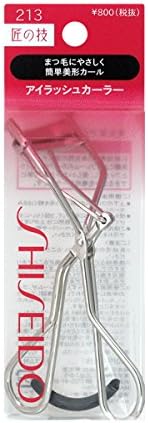 Shiseido 213 Eyelash Curler + Shiseido Eyelash Curler Replacement Rubber, Main Unit + Replacement Rubber, Single Item, 1 Set (x 1) - NewNest Australia