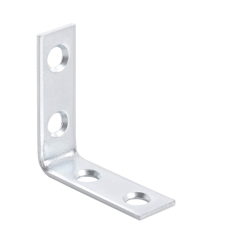 40 Pack L Bracket Corner Braces, Small Metal L Brackets for Wood, 1.5 inch Steel Joist Right Angle Brackets for Wood Shelves Chair Drawer Cabinet with Screws, Zinc Plated HOME MASTER HARDWARE 1-1/2 inch Zinc-40Pack 40