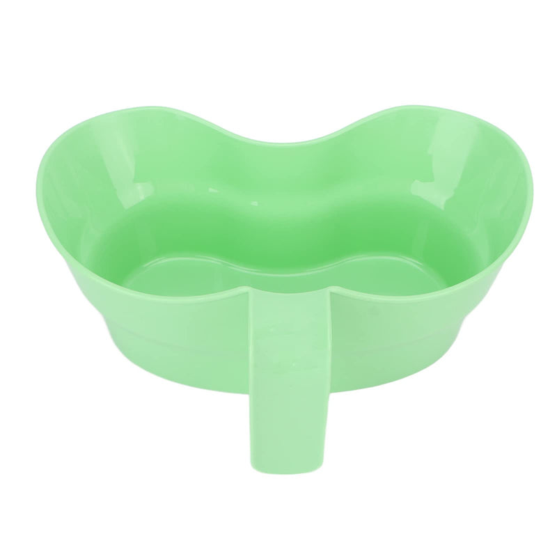 Vomit Basin Cup, Inward Curved Large Diameter Grip Handle Recycling Kidney Shaped Bowl Unbreakable for Hospital