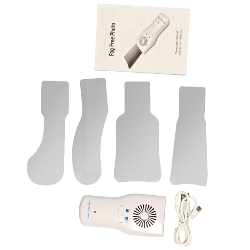 SNAWOP Dental Photography Mirrors Anti-Fog Double Sided Reflector Occlusal Intraoral Mouth Mirrors with 5 LED Light and 4 Interchangeable Mirrors