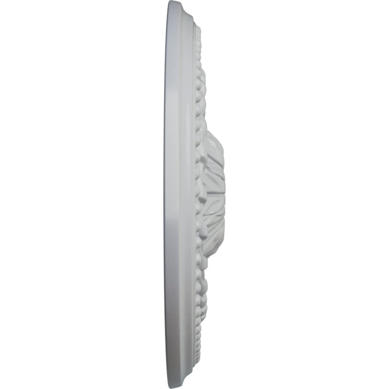 Ekena Millwork CM18SAFRF Saverne Ceiling Medallion, Frost Frost (Flat Finish)