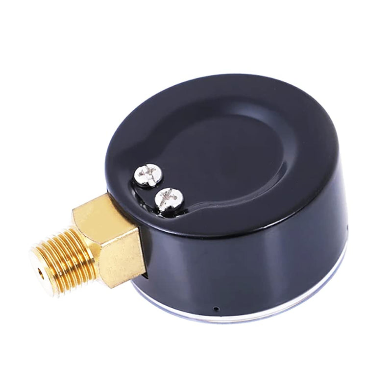 1/8" NPT 200Psi Steel Economical All Purpose Pressure Gauge with Brass Internals 1.5" Dial Display Bottom Mount 0-200Psi Lower Mount-1/8"NPT