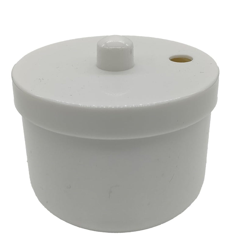 Dental Burs Soak Box with Strainer, Bur Disinfection Box Dnetal Burs Holder Cleaner for Burs Cleaning, Soaking (White) White