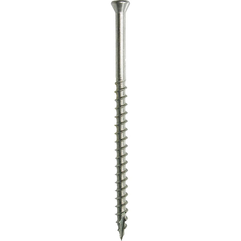 Grip-Rite PrimeGuard Max Deck Screws for Outdoor Projects - Hand Drive Trim Head Wood Screws - T-15 Star Drive - 316 Stainless Steel - 7 x 3-1 Lb - MAXS3TH3161 #7 x 3" 1LB