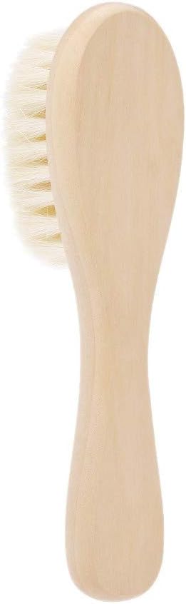 New Baby Hair Brush Comb Wooden Handle Newborn Hair Brush Infant Comb Soft Wool Scalp Massage - NewNest Australia