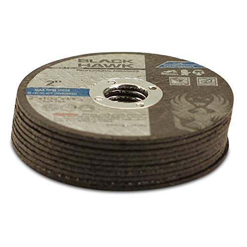BHA Metal Cut Off Wheels for Die Grinders or Mini Benchtop Chop Saws, 2" x 1/32" x 3/8" - 10 Pack 2” x 1/32” x 3/8”