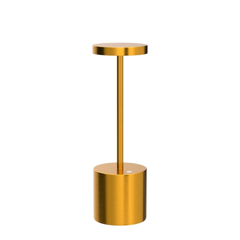 SAKRINGT 2 Pack Cordless Table Lamp Rechargeable, 5000mAh Battery Operated Portable Table Light,Dimming LED Table Lamp for Restaurant/Patio /Outdoor(Gold) 2Pack Gold